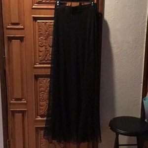 Sexy black lace mini/maxi